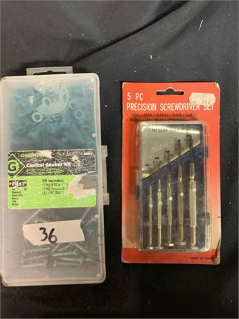 Content Wall Anchor Kit With 5 Piece Precision Screwdriver Set