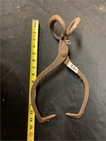 Vintage Metal Ice Tongs