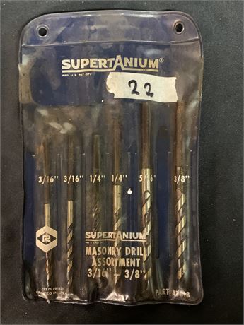 Supertanium Masonary Drill Bit Assortment