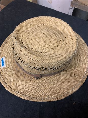 Vintage Dorfman Pacific Company Straw Beach Sun Golf Hat Size L/XL