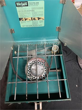 Vintage Benz O Matic Propane Gas Cook Stove Single Burner