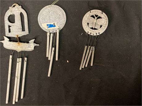 Wind Chime Lot of 3