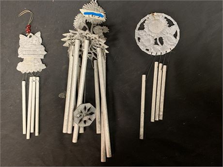 Wind Chime Lot of 3