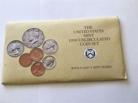 1990 Uncirculated Coin Set