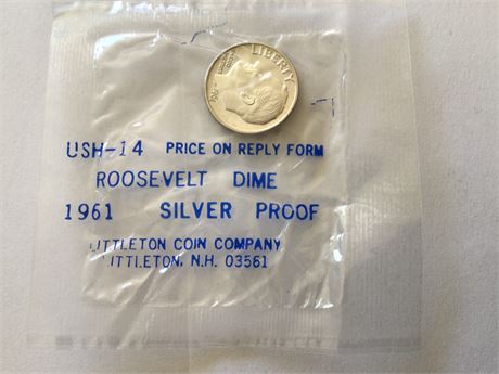 1961 Roosevelt Dime