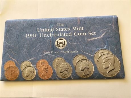 1991 Uncirculated Coin Set
