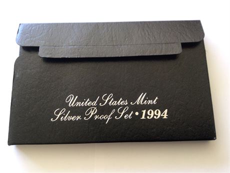 1994 US Mint SILVER PROOF SET - 1/2 Dollar, Quarter, Dime are 90% Silver