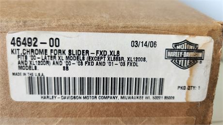 Showa Chrome Fork Slider Kit In Harley Davidson Box. Don't Know If Harley Brand