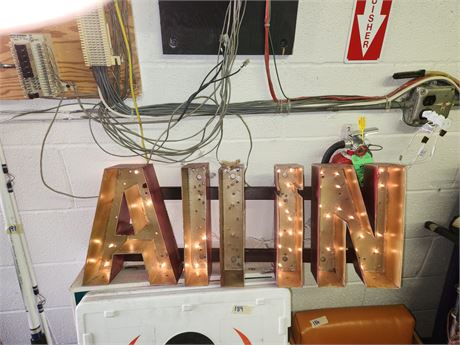 Metal ALL IN Sign