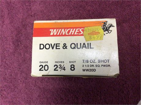 Box of 20 Gauge Shotgun Shells