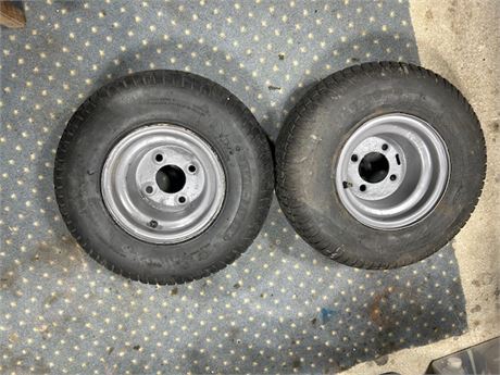 Golf Cart Tires - used, but appear to hold air