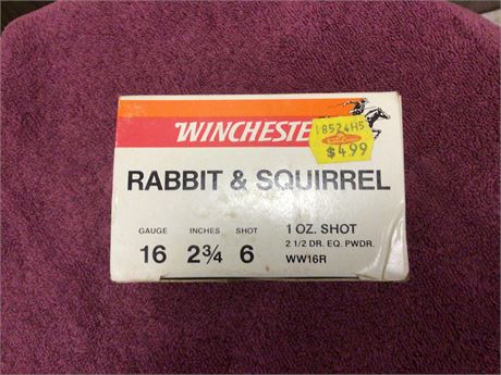 Box of 16 Gauge Shotgun Shells