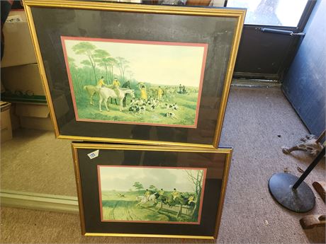 Pair of Fox Hunt Pictures