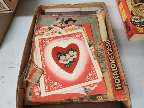 Vintage Valentine Card & 2 puzzles