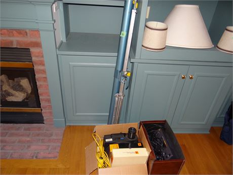 Slide Projector and screen