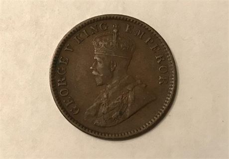 1956 India One Quarter Anna