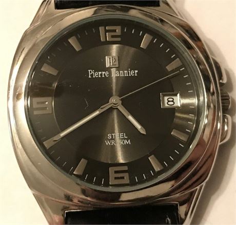 Pierre Lannier Steel W.R.50M Watch
