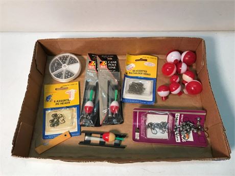 Flat of Fishing Tackle