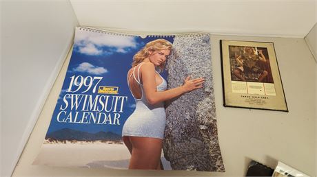 Vintage Swimsuit Calendars &Taylor swift Copies Of Print Pictures(NOT ORIGINALS)