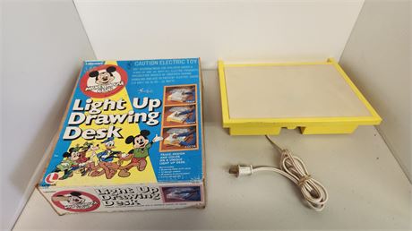 2 Mickey Mouse Club Light Up Desks. Box Included For One. NOT TESTED