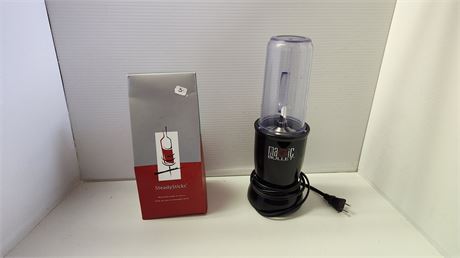 Magic Bullet & Steady Sticks Wine Bottle Holder NOT TESTED