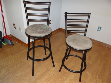 2 Backed Stools
