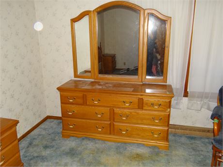 Dresser and Mirror