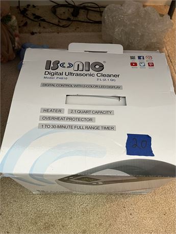 Isonic Digital Ultrasonic Cleaner