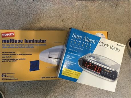 Laminator, Alarm Clock