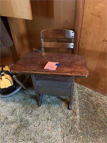 Vintage School Desk