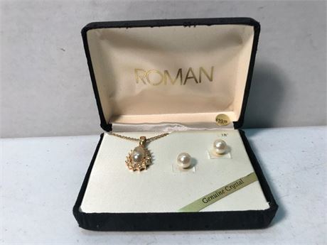 Roman Genuine Crystal Jewelry Set