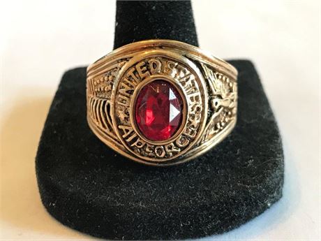 USAF Stamped 18K GF Size 10 Ring