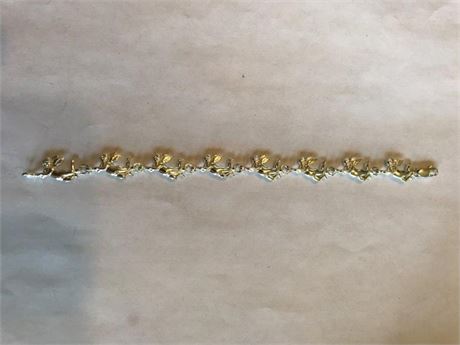 Stamped NF 925 Angel Bracelet