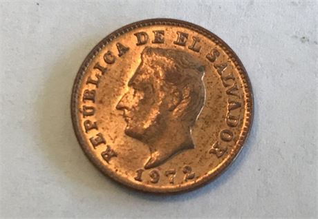1972 El Salvador 1 Centavo