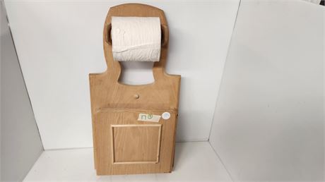 Decorative Wood Toilet Paper Holder