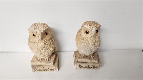 2 Owl Bookends