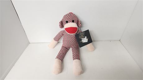 Sock Monkey Plush Toy
