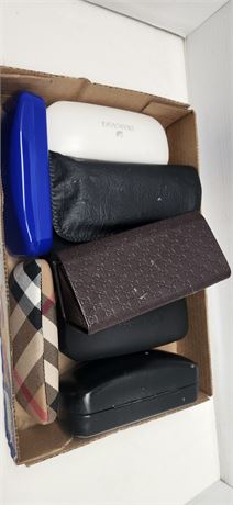 Lot of eyeglass cases