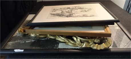Lot Of Paintings & Miscellaneous Items