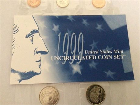 1999 Uncirculated Coin Set
