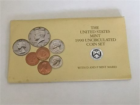 1990 Uncirculated Coin Set