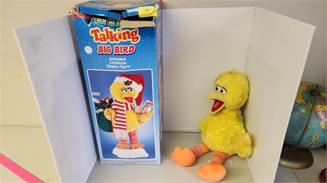 Big Bird Plush Toy & Christmas Animated Talking Big Bird. TESTED & WORKS