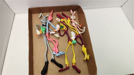 Vintage bendable Easter Bunny Toys