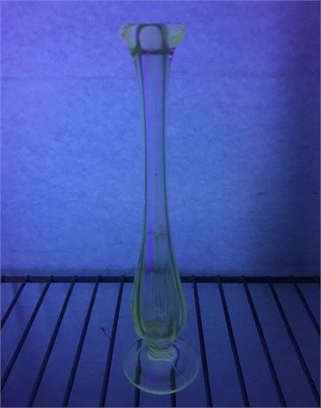 Slight Uranium Glass Vase