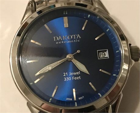 Dakota Automatic 21 Jewel 330 Feet Watch