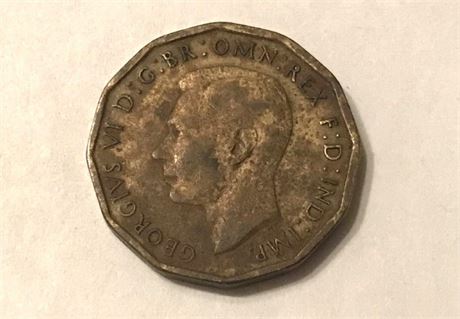 1942 Great Britain Three Pence