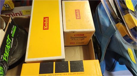 Kodak Instamatic Camera & Kodak Instamatic Movie Light