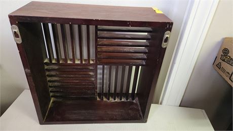 Small Wood Wall CD Rack