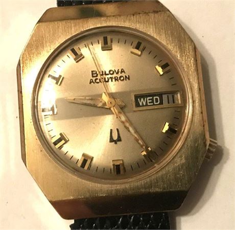 Bulova Accutron Stamped 10K. Rolled Gold & Gold Electroplate