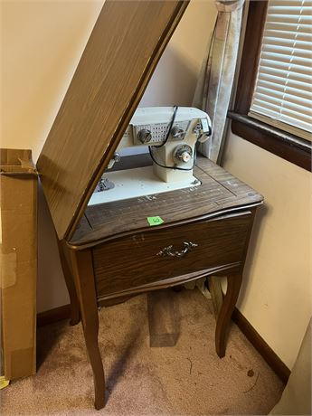 Sewing Machine and Desk, Elgin
